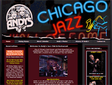 Tablet Screenshot of andysjazzclub.com